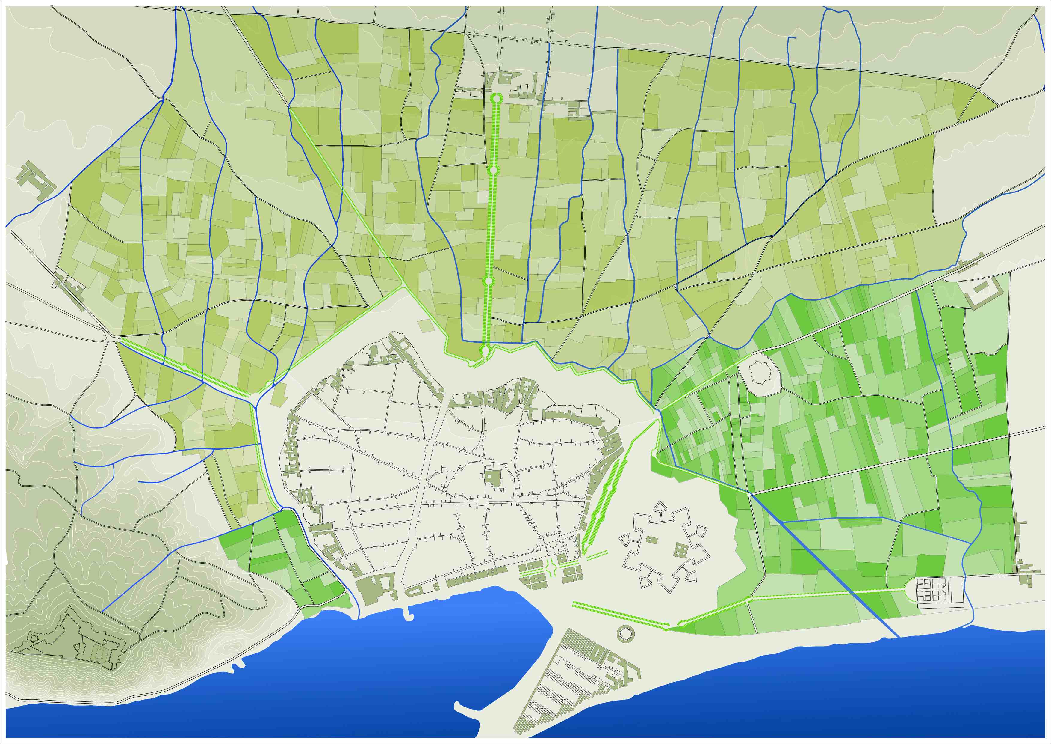 Parcel·lari Agrícola Al Pla De Barcelona. - Arxiu Cerdà - Any Cerdà